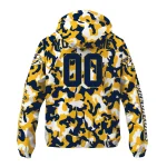 custom nashville predators camouflage mashup gold windbreaker jacket best selling