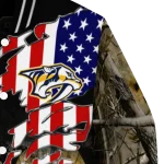 custom nashville predators patriot deer camouflage varsity jacket best selling