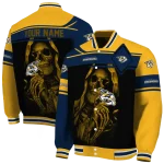 custom nashville predators reaper hands gold black varsity jacket best selling