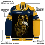 custom nashville predators reaper hands gold black varsity jacket best selling