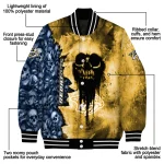 custom nashville predators skull cluster gold varsity jacket best selling