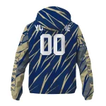 custom navy midshipmen abstract streaks blue windbreaker jacket best selling
