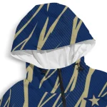 custom navy midshipmen abstract streaks blue windbreaker jacket best selling