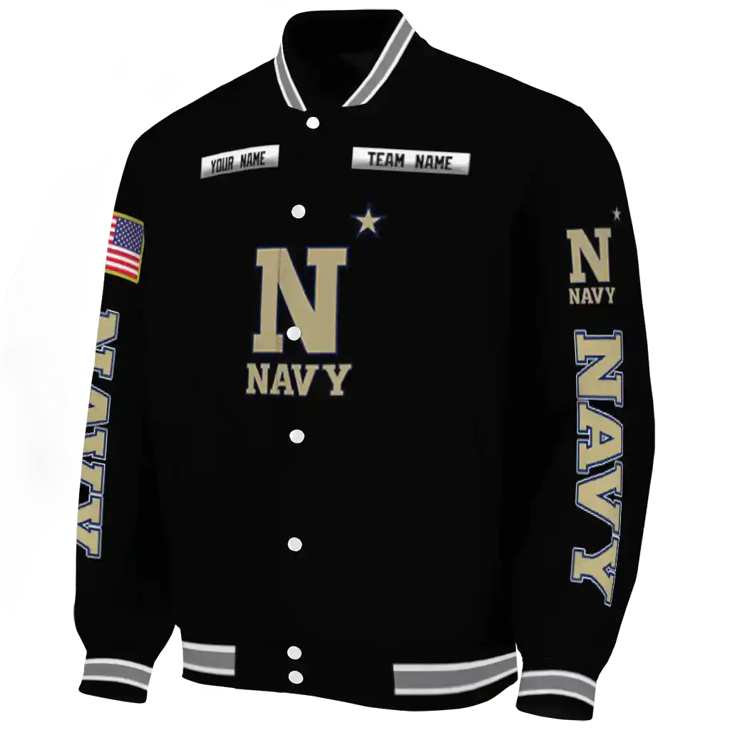 custom navy midshipmen american flag skull black varsity jacket best selling custom navy midshipmen american flag skull black varsity jacket best selling