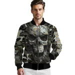 custom navy midshipmen camouflage skull camouflage bomber jacket best selling