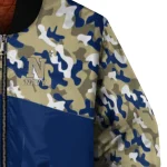 custom navy midshipmen camouflage splash blue bomber jacket best selling