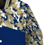 custom navy midshipmen camouflage splash blue varsity jacket best selling