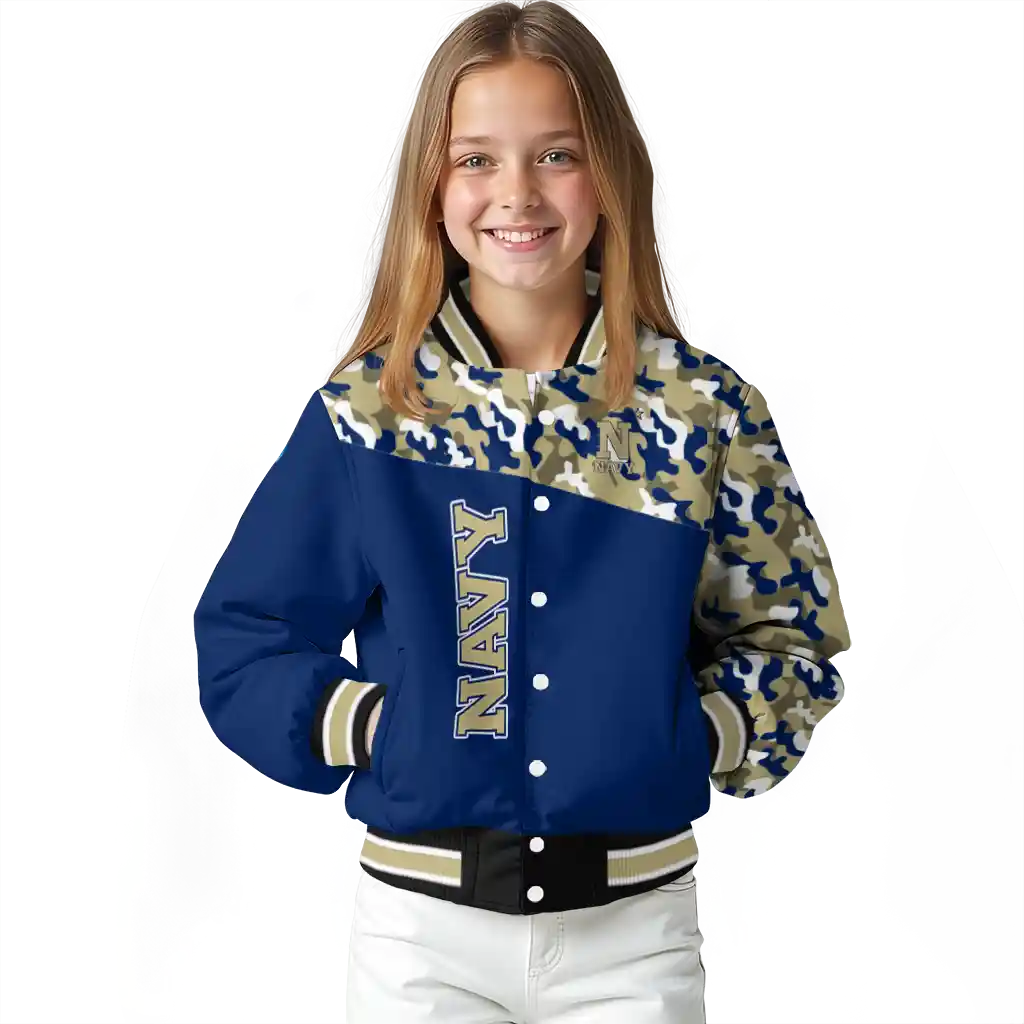 custom navy midshipmen camouflage splash blue varsity jacket top rated custom navy midshipmen camouflage splash blue varsity jacket top rated