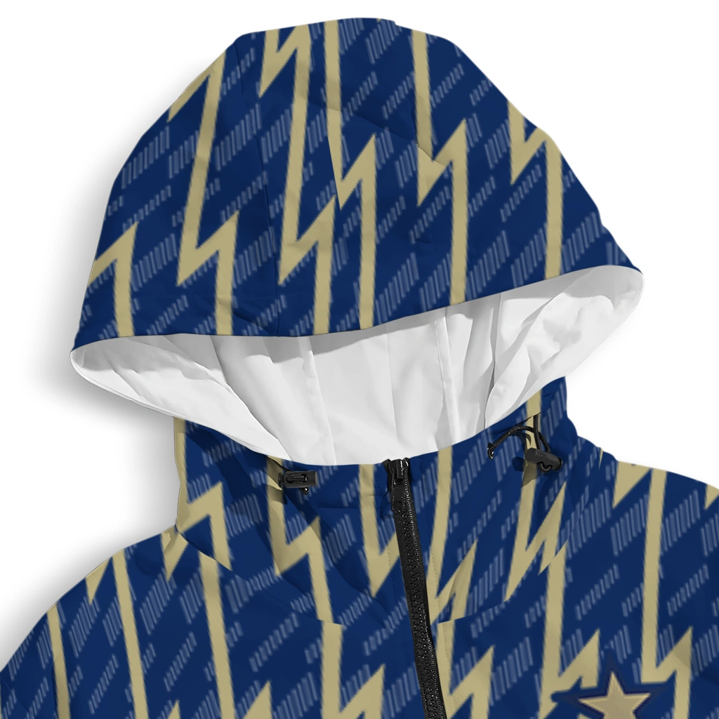 custom navy midshipmen lightning strike grid blue windbreaker jacket premium grade custom navy midshipmen lightning strike grid blue windbreaker jacket premium grade