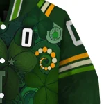 custom navy midshipmen shamrock vortex green varsity jacket best selling