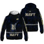 custom navy midshipmen shards cluster blue windbreaker jacket best selling