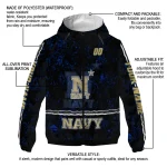 custom navy midshipmen shards cluster blue windbreaker jacket best selling