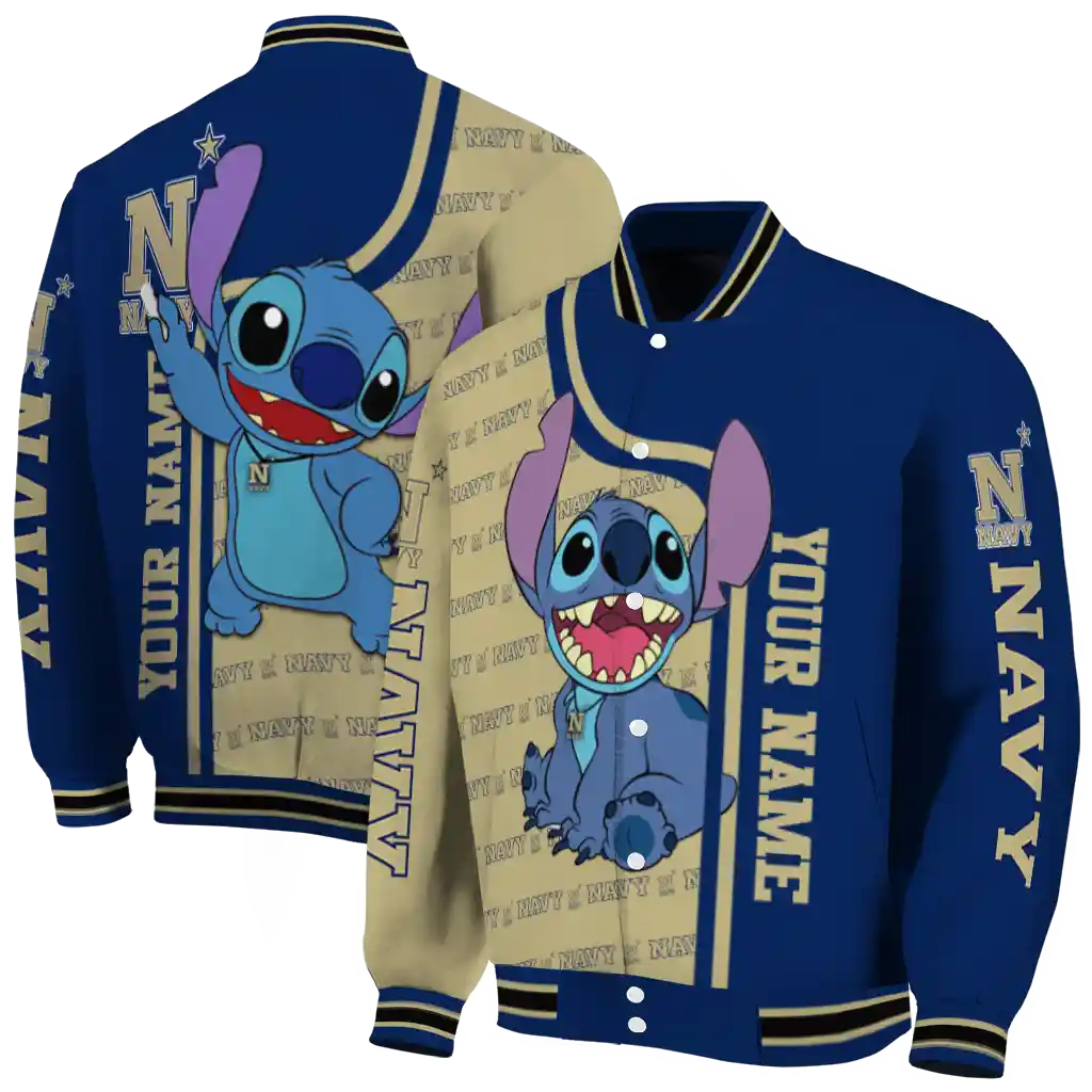 custom navy midshipmen stitch laughing blue varsity jacket fashion forward custom navy midshipmen stitch laughing blue varsity jacket fashion forward