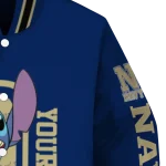 custom navy midshipmen stitch laughing blue varsity jacket best selling