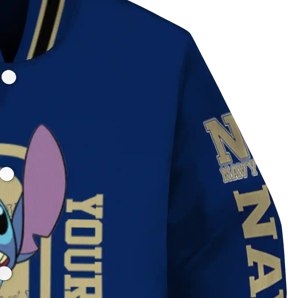 custom navy midshipmen stitch laughing blue varsity jacket premium grade custom navy midshipmen stitch laughing blue varsity jacket premium grade
