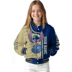 custom navy midshipmen stitch laughing blue varsity jacket best selling