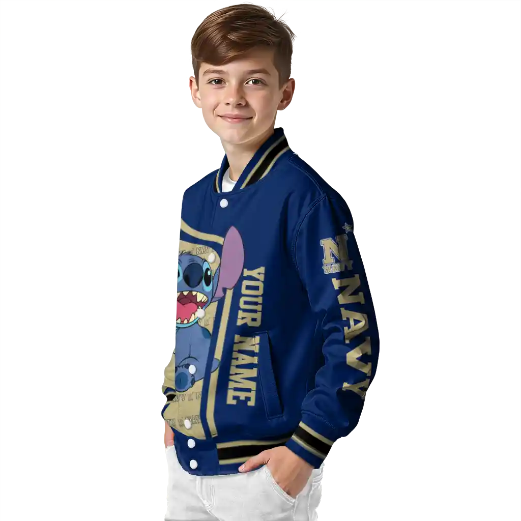 custom navy midshipmen stitch laughing blue varsity jacket trendy custom navy midshipmen stitch laughing blue varsity jacket trendy