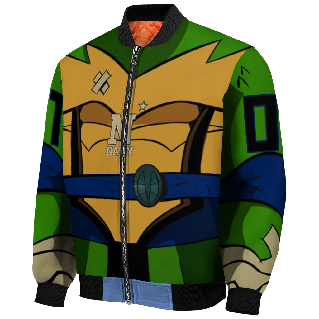 custom navy midshipmen turtle armor bomber jacket fashion forward custom navy midshipmen turtle armor bomber jacket fashion forward