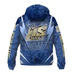 custom navy midshipmen us rock star blue windbreaker jacket best selling