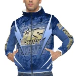 custom navy midshipmen us rock star blue windbreaker jacket best selling
