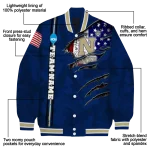 custom navy midshipmen usa flag claws blue varsity jacket best selling