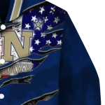 custom navy midshipmen usa flag claws blue varsity jacket best selling