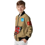 custom nc state wolfpack claw effect beige bomber jacket best selling