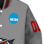 custom nc state wolfpack feral slash grey varsity jacket best selling