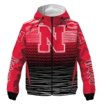custom nebraska cornhuskers pattern layers red windbreaker jacket best selling