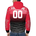 custom nebraska cornhuskers pattern layers red windbreaker jacket best selling