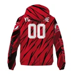 custom new jersey devils abstract streaks red windbreaker jacket best selling