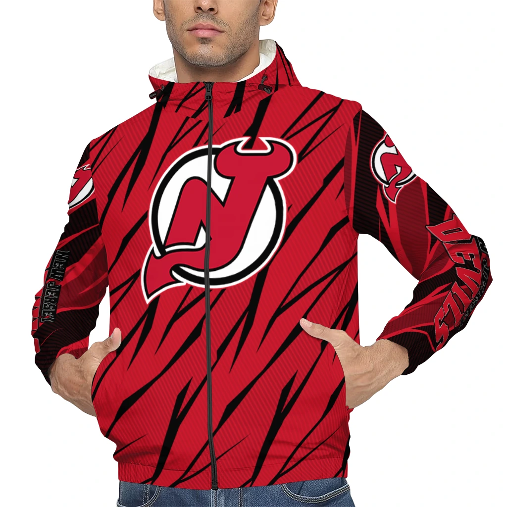custom new jersey devils abstract streaks red windbreaker jacket top rated custom new jersey devils abstract streaks red windbreaker jacket top rated