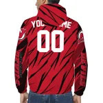 custom new jersey devils abstract streaks red windbreaker jacket best selling