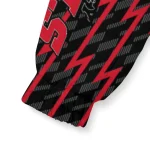 custom new jersey devils lightning strike grid red windbreaker jacket best selling