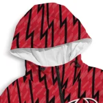 custom new jersey devils lightning strike grid red windbreaker jacket best selling