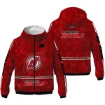 custom new jersey devils shards cluster red windbreaker jacket best selling
