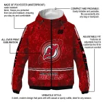 custom new jersey devils shards cluster red windbreaker jacket best selling
