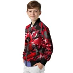 custom new jersey devils skull horde red bomber jacket best selling