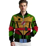 custom new jersey devils turtle armor bomber jacket best selling