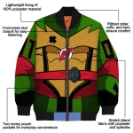 custom new jersey devils turtle armor bomber jacket best selling