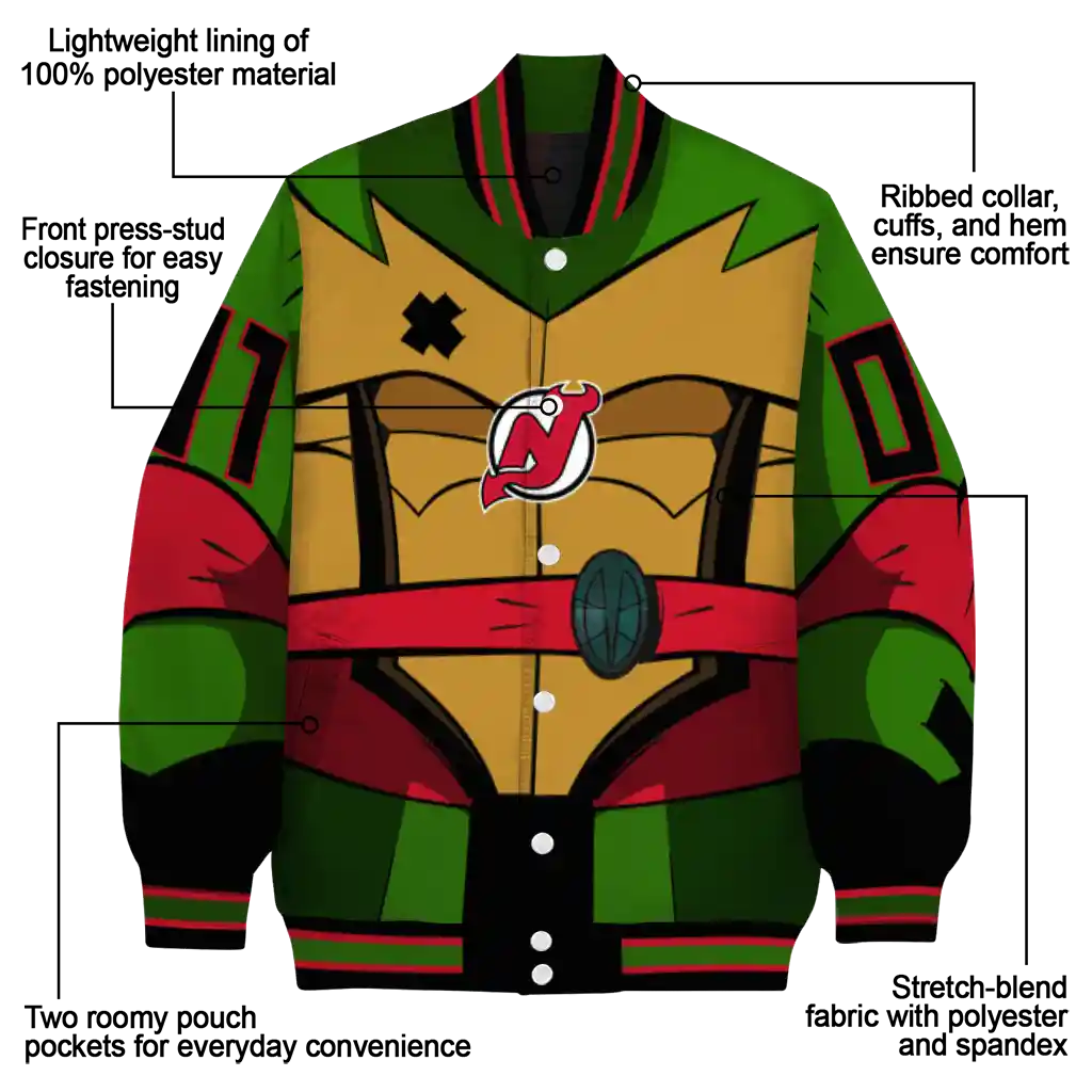 custom new jersey devils turtle armor varsity jacket new arrival custom new jersey devils turtle armor varsity jacket new arrival