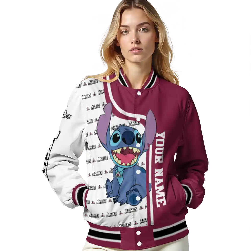 custom new mexico state aggies stitch laughing crimson varsity jacket latest model custom new mexico state aggies stitch laughing crimson varsity jacket latest model