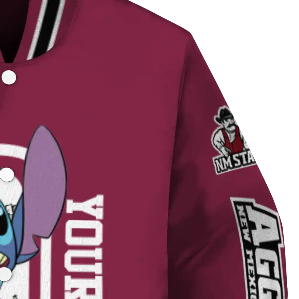 custom new mexico state aggies stitch laughing crimson varsity jacket premium grade custom new mexico state aggies stitch laughing crimson varsity jacket premium grade