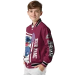 custom new mexico state aggies stitch laughing crimson varsity jacket best selling