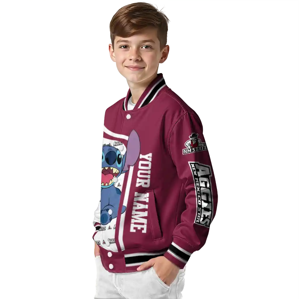 custom new mexico state aggies stitch laughing crimson varsity jacket trendy custom new mexico state aggies stitch laughing crimson varsity jacket trendy