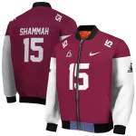 custom new mexico state aggies team patch crimson bomber jacket best selling