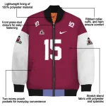 custom new mexico state aggies team patch crimson bomber jacket best selling