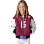 custom new mexico state aggies team patch crimson bomber jacket best selling