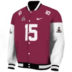 custom new mexico state aggies team patch crimson varsity jacket best selling
