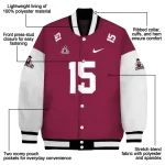 custom new mexico state aggies team patch crimson varsity jacket best selling
